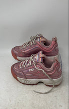 Load image into Gallery viewer, Fila Girls Disruptor II 3XM01304-785 Pink Lace-Up Low Top Sneakers Shoes Size 1
