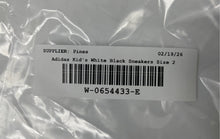 Load image into Gallery viewer, Adidas Boys Hoops 3.0 Mid IH7893 White Black Lace-Up Sneaker Shoes Size 2
