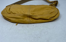 Load image into Gallery viewer, Lucky Brand Womens Yellow Leather Adjustable Strap Inner Pocket Shoulder Purse
