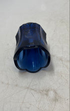 Load image into Gallery viewer, Vintage Cobalt Blue Pressed Glass Scalloped Edge Toothpick Holder
