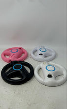 Load image into Gallery viewer, Nintendo Wii White Black Pink Racing Steering Wheels Untested Lot Of 4 Pcs
