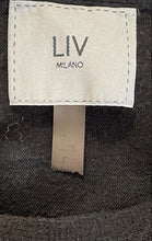 Load image into Gallery viewer, Liv Milano Womens Black Heart Shiny Stone Long Sleeve Pullover Sweater Size L
