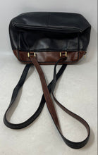Load image into Gallery viewer, Laro Womens Black Brown Snakeskin Leather Double Handle Zipper Shoulder Bag
