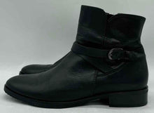 Load image into Gallery viewer, Gabor Women&#39;s Black Leather Round Toe Pull-On Ankle Boots Size 7.5
