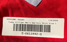 Load image into Gallery viewer, Tommy Hilfiger Mens Red Cotton Short Sleeve Custom Fit Holly Polo Shirt Size L
