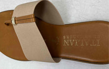 Load image into Gallery viewer, Italian Shoemakers Womens Selah Beige Leather Slip-On Thong Sandals Size 9
