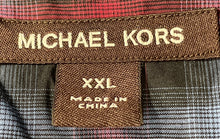 Load image into Gallery viewer, Michael Kors Mens Multicolor Plaid Cotton Long Sleeve Button-Up Shirt Size XXL
