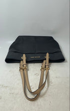 Load image into Gallery viewer, Michael Kors Womens Bedford Black Beige Leather Double Handle Tote Handbag
