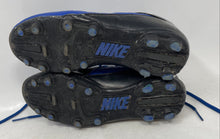 Load image into Gallery viewer, Nike Kids Vapor Pro 3/4 Black Blue Lace-Up Football Cleats Size 4.5Y
