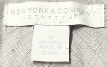 Load image into Gallery viewer, New York &amp; Company Womens Gray Striped Stretch Trouser Pants Size 18 Average
