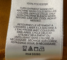 Load image into Gallery viewer, Express Womens Dark Mustard Long Sleeve Slim Fit Button Front Blouse Top Size M
