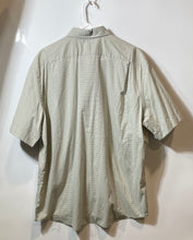 Load image into Gallery viewer, Lacoste Mens Gray Plaid Cotton Short Sleeve Collared Button-Up Shirt Size 46
