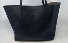 Load image into Gallery viewer, Calvin Klein Womens Black Leather Double Handle Shoulder Tote Handbag
