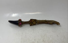 Load image into Gallery viewer, Vintage Selika Stainless Steel Peruvian Folk Art Carved Handle And Sheath Knife
