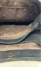 Load image into Gallery viewer, Vince Camuto Womens Black Gold Quilted Double Handle Shoulder Handbag
