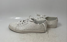 Load image into Gallery viewer, Calvin Klein Womens Michaela White Gray Round Toe Lace-Up Sneakers Shoes Size 9M
