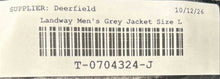 Load image into Gallery viewer, Landway Mens Gray Pockets Long Sleeve Full-Zip Jacket Size Large
