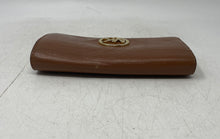 Load image into Gallery viewer, Michael Kors Womens Fulton Brown Leather Credit Card Slots Snap Bifold Wallet
