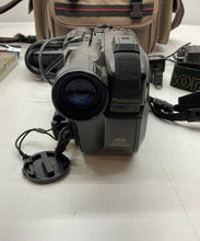 Load image into Gallery viewer, Panasonic Palmcorder Black Video Recorder Camera With Accessories Not Tested
