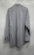 Load image into Gallery viewer, Michael Kors Mens Gray Plaid Cotton Long Sleeve Collared Dress Shirt Size 16 1/2
