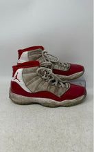 Load image into Gallery viewer, Nike Boys Air Jordan 11 378038-116 White Red Leather Sneakers Shoes Size 5.5Y
