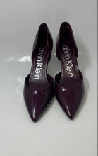 Load image into Gallery viewer, Calvin Klein Womens Gloria Burgundy Pointed Toe Stiletto D'Orsay Heels Size 8.5
