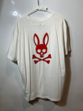 Load image into Gallery viewer, Psycho Bunny Mens White Pima Cotton Short Sleeve Crew Neck Pullover T-Shirt Sz 7
