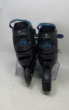 Load image into Gallery viewer, Papaison Kids Black And Blue Rollerblades Adjustable Inline Skates Size XL
