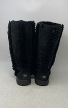Load image into Gallery viewer, UGG Womens Sunburst Tall 5218 Black Suede Round Toe Snow Boots Size 8
