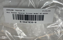 Load image into Gallery viewer, Netum NT-8003DD Black USB Mini Thermal Receipt Printer w/ AC Adapter Not Tested
