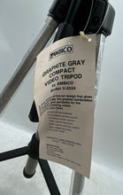 Load image into Gallery viewer, Ambico V-0554 Gray Graphite Portable Adjustable Legs Compact Video Tripod
