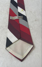 Load image into Gallery viewer, Raoul Da Paris Mens Multicolor Striped Print Keeper Loop Adjustable Pointed Tie
