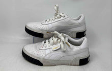 Load image into Gallery viewer, Puma Womens Cali White Black Leather Low Top Lace-Up Sneaker Shoes Size 8
