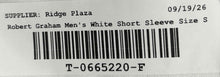 Load image into Gallery viewer, Robert Graham Mens White Short Sleeve Crew Neck Pullover T-Shirt Size S
