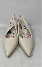 Load image into Gallery viewer, Catherine Malandrino Womens White Pointed Toe Slip-On Slingback Heels Size 10
