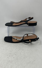 Load image into Gallery viewer, Adrienne Vittadini Womens Pian Black Rhinestone Thong Sandals Size 9.5M
