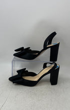 Load image into Gallery viewer, Jessica Simpson Womens Naomia Black Beige Block Slingback Heels Size 7.5M
