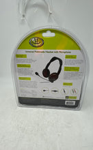 Load image into Gallery viewer, Gear Head Black Universal Multimedia Headset With Microphone Factory Sealed
