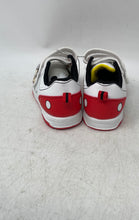 Load image into Gallery viewer, Disney Mickey Mouse Kids White Red Low Top Hook &amp; Loop Sneaker Shoes Size 7
