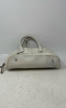 Load image into Gallery viewer, Tignanello Womens White Pebbled Leather Double Handle Zip-Around Satchel Bag
