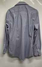 Load image into Gallery viewer, Tommy Hilfiger Mens Blue &amp; White Printed Athletic-Fit Dress Shirt Size 15 1/2
