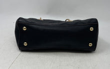Load image into Gallery viewer, Michael Kors Womens Susannah Black Gold Inner Pockets Top Handle Tote Handbag
