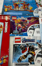 Load image into Gallery viewer, Lot Of 10 Pcs Assorted Lego Multicolor Large Print Mix Instruction Manuals
