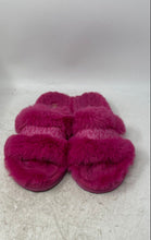 Load image into Gallery viewer, Michael Kors Womens Alexis Pink Faux Fur Signature Logo Slide Sandals Size 10
