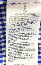 Load image into Gallery viewer, Banana Republic Mens Blue White Gingham Long Sleeve Button-Up Shirt Size Small
