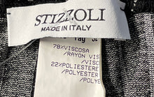 Load image into Gallery viewer, Stizzoli Italy Womens Black White Striped Straight Leg Dress Pants Size 52
