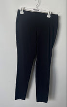 Load image into Gallery viewer, Michael Kors Womens Black Flat Front Regular Fit Skinny Leg Ankle Pants Size L
