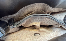 Load image into Gallery viewer, Guess Womens Metallic Silver Leather Inner Pockets Shoulder Strap Tote Bag
