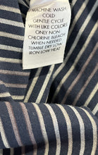 Load image into Gallery viewer, Calvin Klein Mens Blue White Striped Print Long Sleeve Button-Up Shirt Size L
