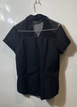Load image into Gallery viewer, Harley-Davidson Genuine Motor Womens Black Short Sleeve Button-Up Shirt Size M
